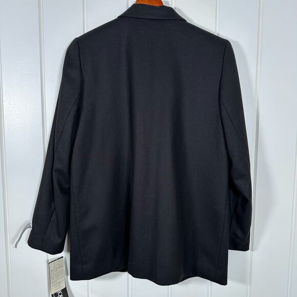 New Old Stock Women's 12 Petite 100% Wool Blazer Sag Harbor One Button Lined Y2K - Picture 2 of 10